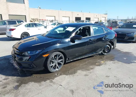 2020 Honda Civic Sport z USA, uszkodzony, nr VIN 19XFC2F83LE200750